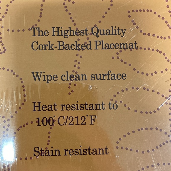 NWT Lauren Alexander holiday fall Halloween cork backed placemats set of 4 - Picture 7 of 8